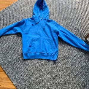 blue champion hoodie